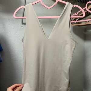 Elegant Cream Sleeveless Top